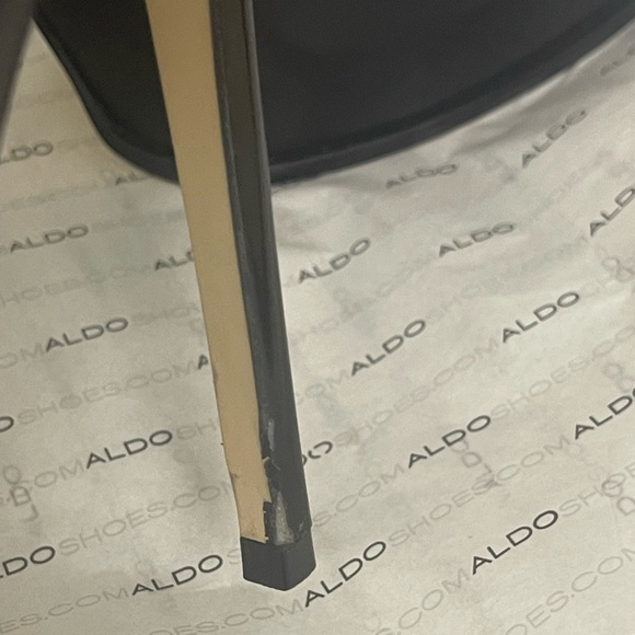 ALDO Black Ankle Booties 4" Stiletto Heel Size 8 - Picture 10 of 10